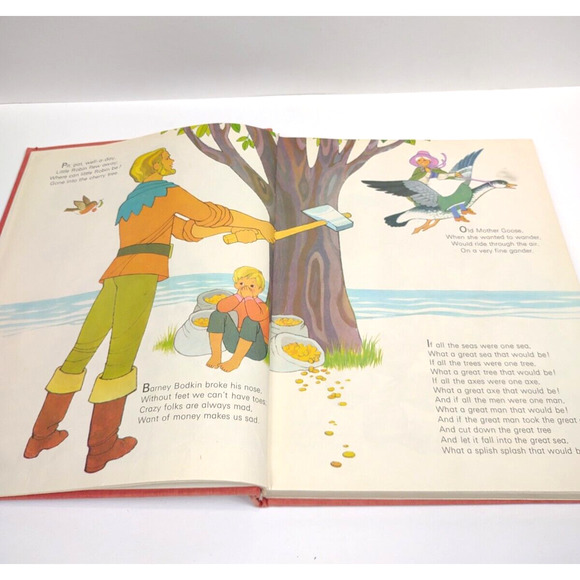 Vintage 1972 Bedtime Book of 365 Nursery Rhymes Hardback - Ann Evans - Picture 12 of 12